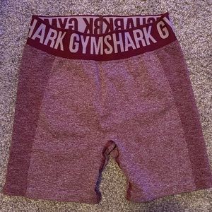 Gymshark Maroon/White Flex shorts size small